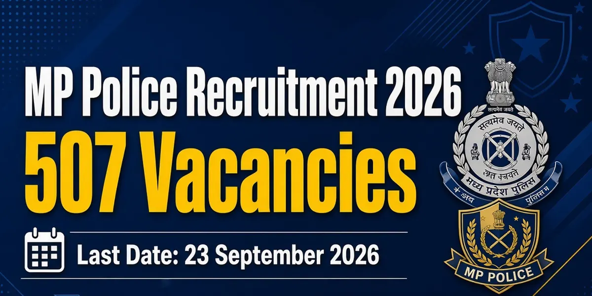 MP Police Recruitment 2026 - Apply Online